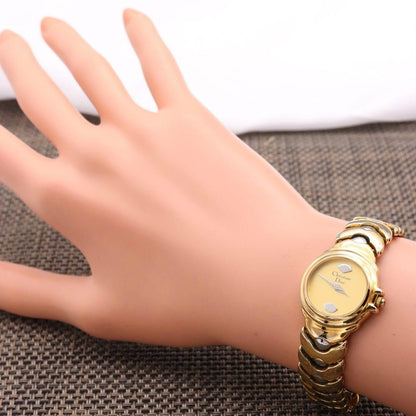 Christian Dior 3014 Vintage Bangle Watch Gold Tone Two-Tone Swiss 22mm Authentic