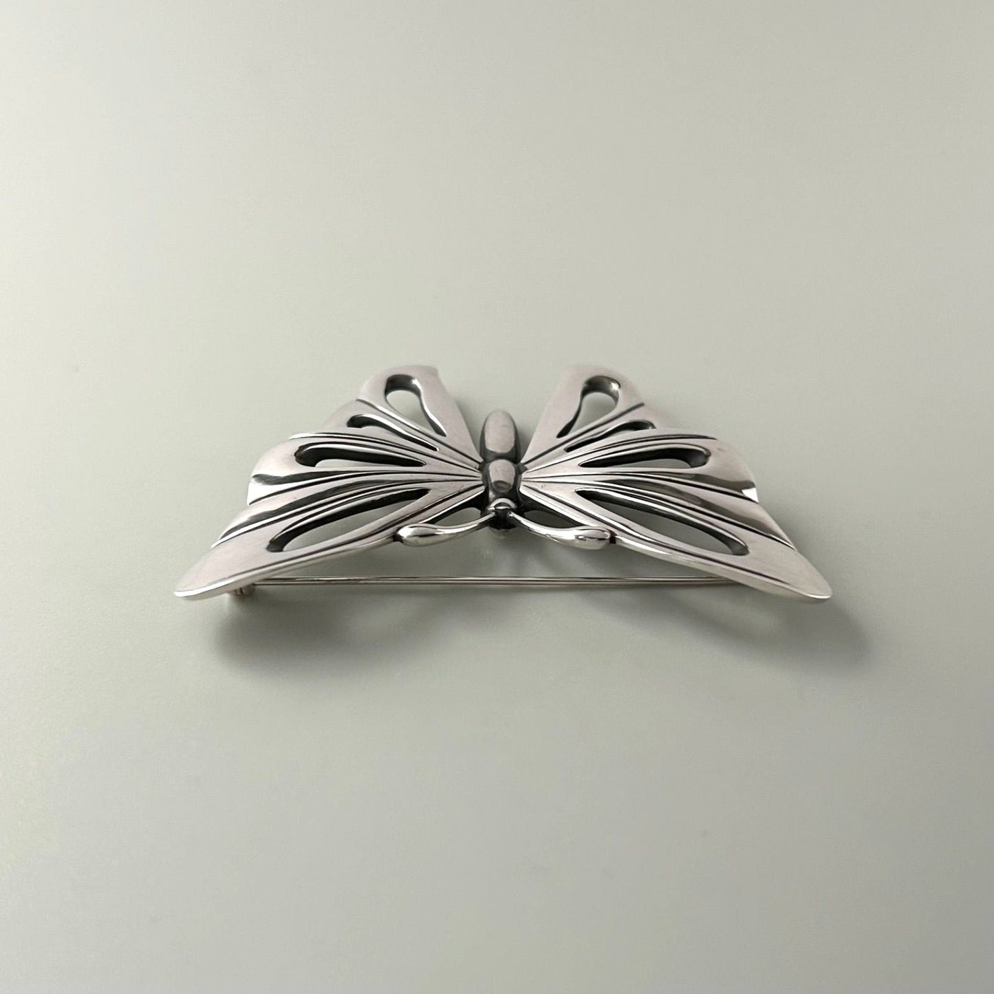 Georg Jensen Butterfly Brooch No.563 Sterling Silver 925 Pin Vintage Denmark