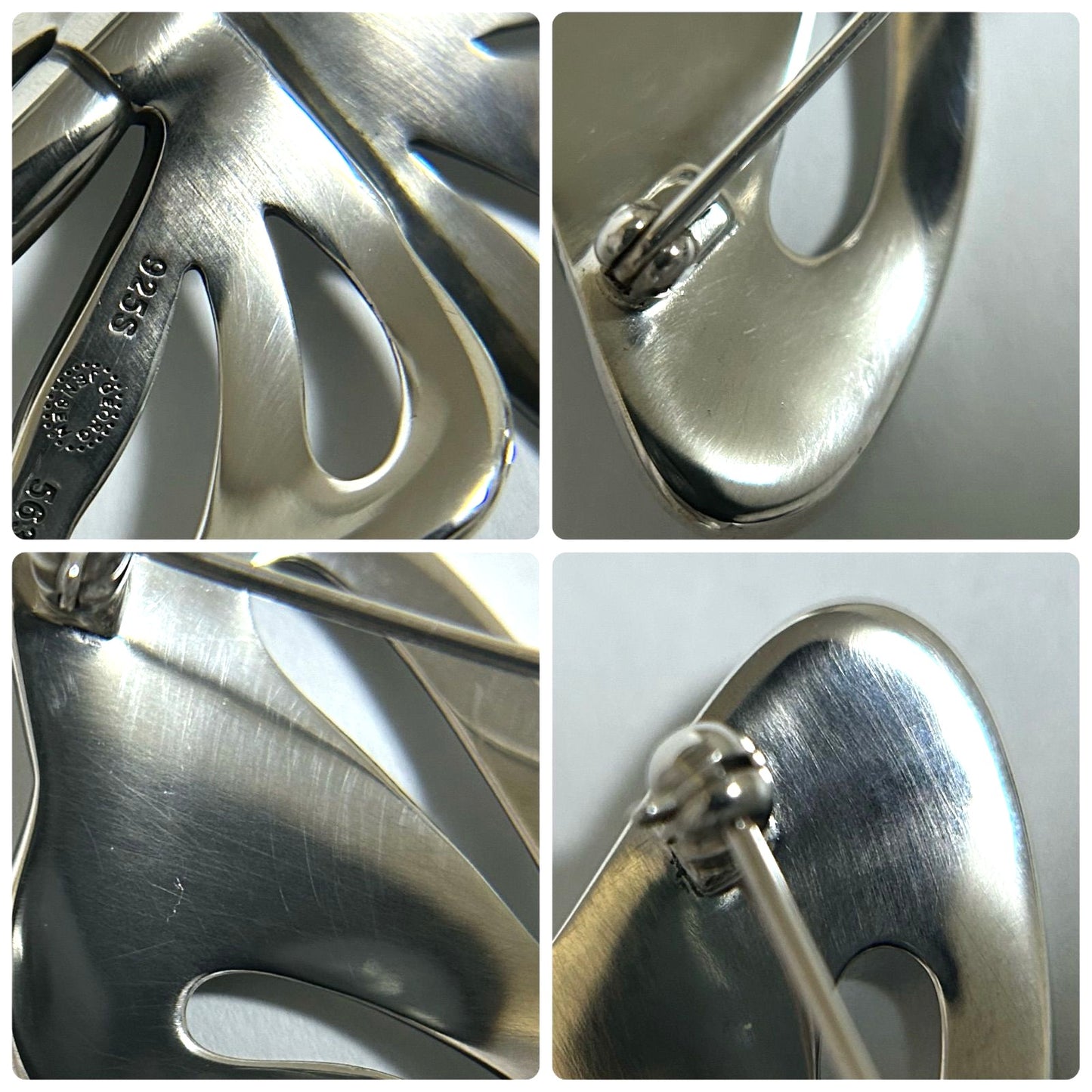 Georg Jensen Butterfly Brooch No.563 Sterling Silver 925 Pin Vintage Denmark