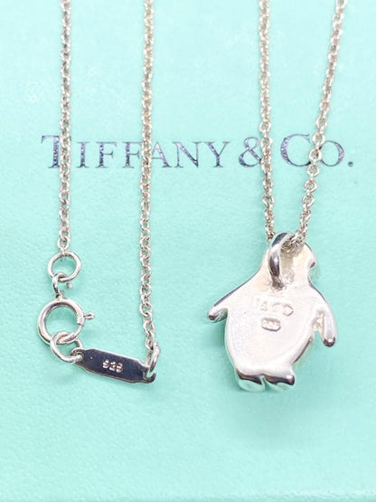 Tiffany & Co Sterling Silver 925 Penguin Charm Pendant Top