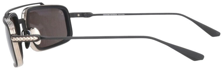 Chrome Hearts EADER Double Bridge Sunglasses Black Silver 61-20-124 Used Japan