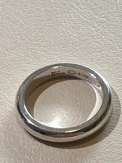 Georg Jensen # A119 Sterling Silver 925 Ring Size 51-52 US 5.5-6 Denmark