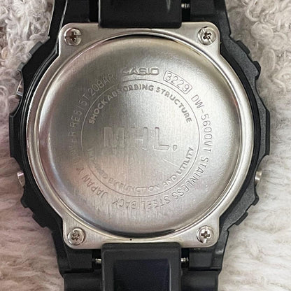 CASIO G-SHOCK x MHL. Margaret Howell DW-5600VT Black White Limited Collab Watch