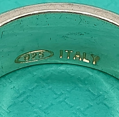 Tiffany & Co Atlas Ring Sterling Silver 925 Band US5 EU49 Authentic Vintage