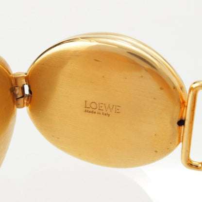 Authentic Loewe Anagram Nutshell Gold Tone Bracelet L 21cm 8.3in