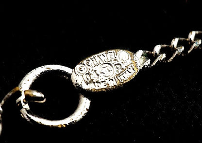 CHANEL CC Heart Clover Charm Necklace Pink Red Metal 04P Italy 44cm(17.3in)