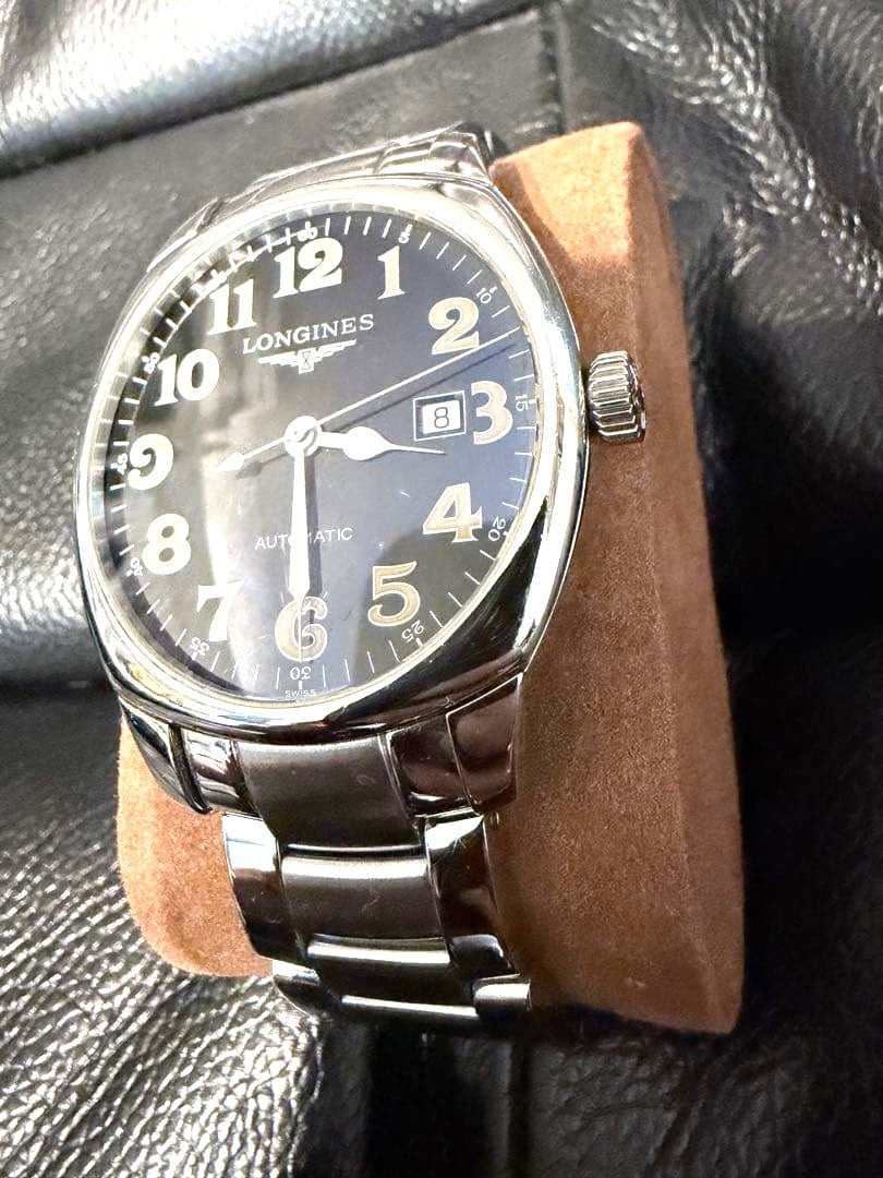 Longines Spirit L2.700.4 Automatic Date Black Dial SS Bracelet 41mm Watch Used
