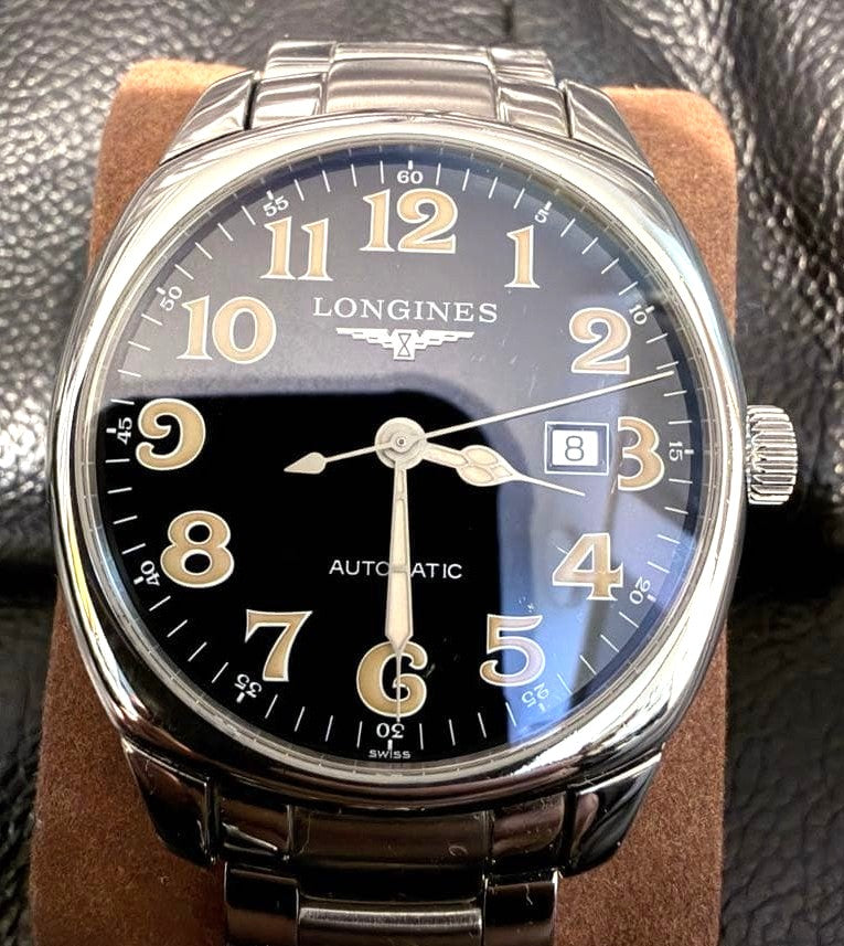 Longines Spirit L2.700.4 Automatic Date Black Dial SS Bracelet 41mm Watch Used