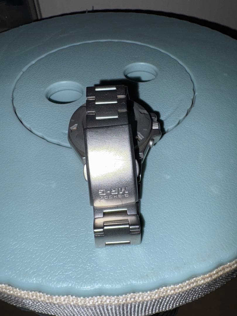 CASIO G-SHOCK MR-G Titanium Analog Watch Navy Dial Japan MRG Series Men's Used