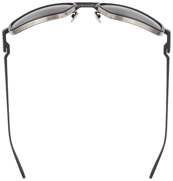 Chrome Hearts EADER Double Bridge Sunglasses Black Silver 61-20-124 Used Japan