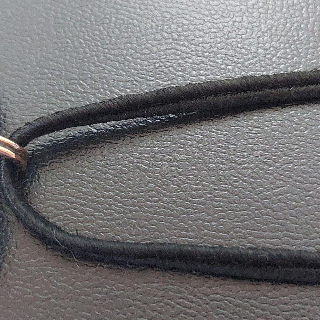 Baccarat Crystal Heart Pendant Necklace Black Leather Cord Silver Tone Hardware