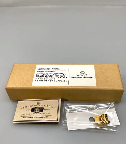 WMT Watches Preliminary Experiment Chronograph Gold Tone Quartz Watch Daytona