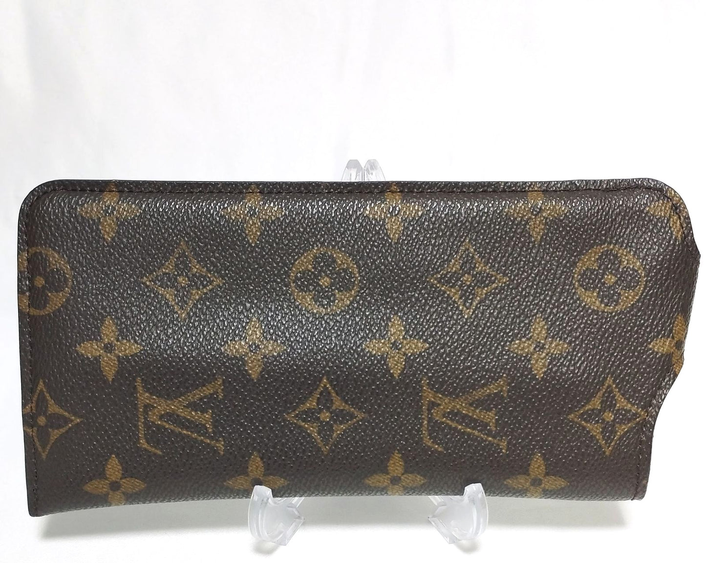Louis Vuitton Monogram Etui Lunettes GM Glasses Case M66544 Brown Authentic Used