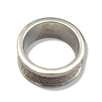 CHARRIOL Celtic Cable Wire Ring Silver Tone Stainless Steel US7 EU54 Vintage