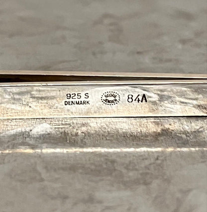 Georg Jensen # 84A Sterling Silver 925 Tie Bar Clip 5.9 cm 2.3" Denmark Used