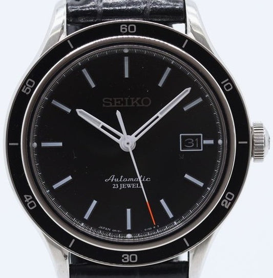 SEIKO Mechanical 5 Sports 6R15-02V0 Automatic 23 Jewels Black Dial Men Watch