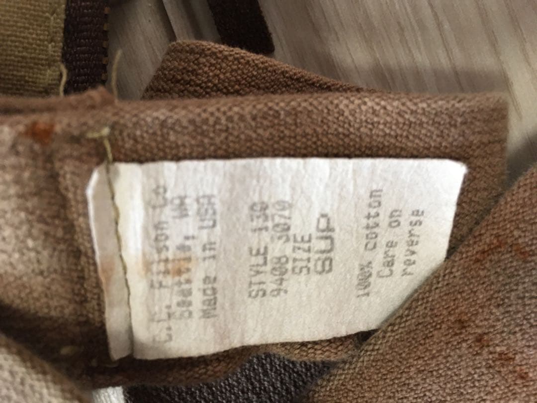 FILSON Tackle Chest Pack Tan Waxed Canvas Fishing Bag Vintage USA Sheepskin Rare