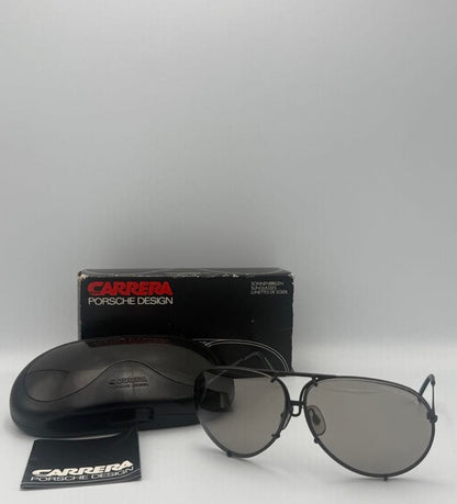 Carrera Porsche Design 5621 Vintage Aviator Sunglasses Black Metal Made Austria