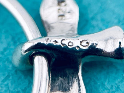 Tiffany & Co Sterling Silver 925 Bird Cross Ring US6 EU51 Authentic Vintage