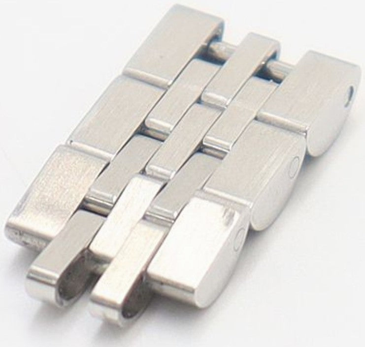 Rolex Genuine Watch Band Links 3-Links Silver Stainless Steel 10mm Authentic