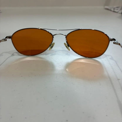 Oliver Peoples Aero 54-17-140 Sunglasses Orange Lens Fight Club Tyler Durden