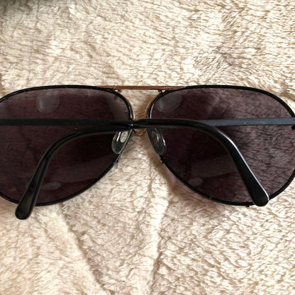 PORSCHE DESIGN by CARRERA 5621 Aviator Sunglasses Black Gold Austria w/Case