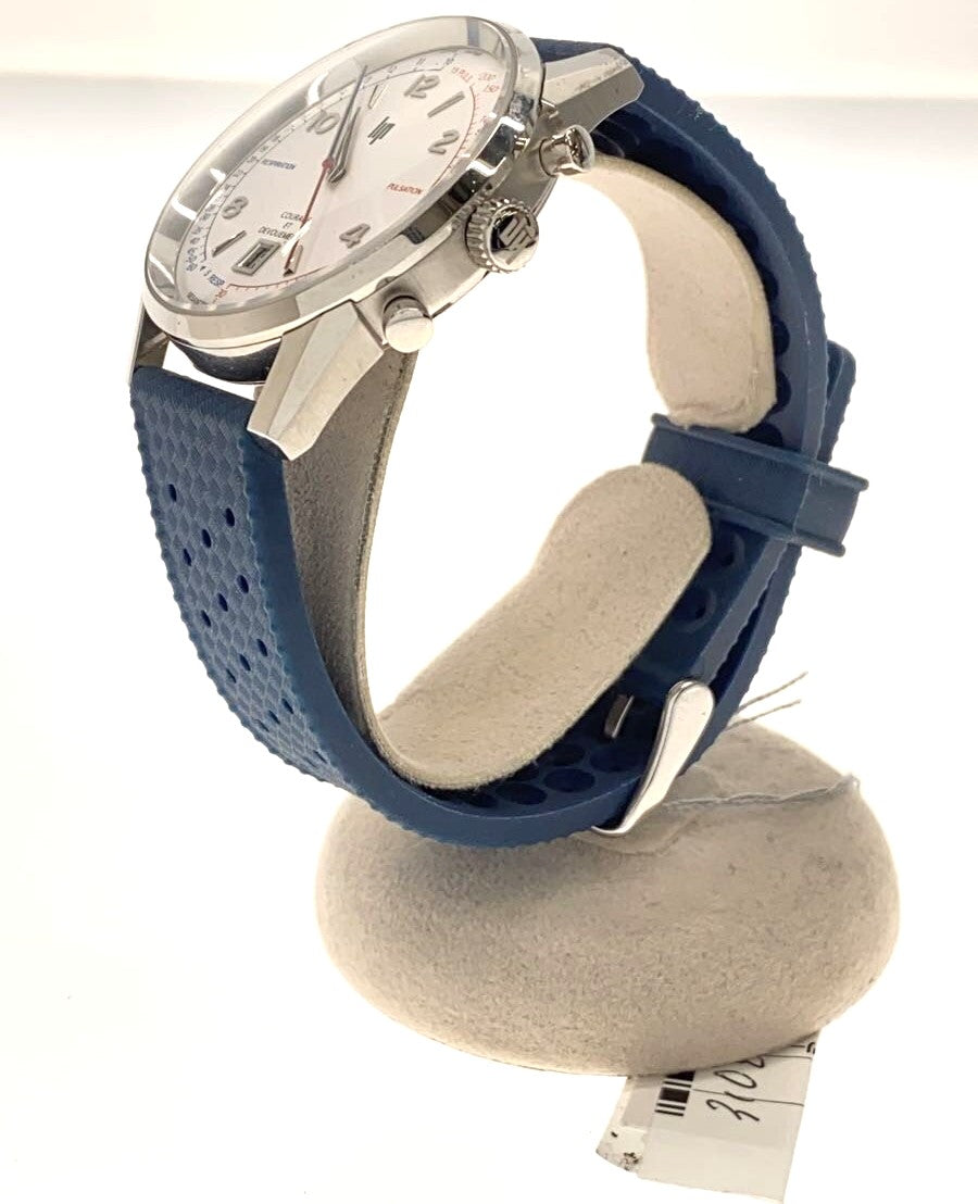 LIP Courage ET Devouement 2020 Pompiers Chronograph White Blue Rubber Japan