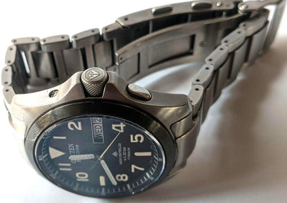 Citizen Promaster Land PMD56-2952 Eco-Drive Radio Solar Titanium Watch Japan