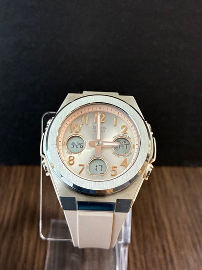 CASIO BABY-G G-MS MSG-W610FE-4AJF Tough Solar Womens Watch Silver Beige Dial