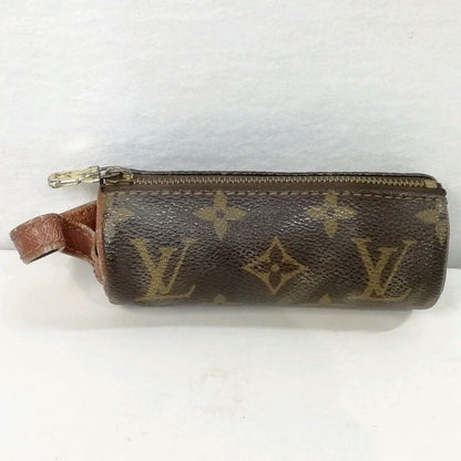 Louis Vuitton Etui Trois Balles Golf Ball Case Monogram Canvas Brown Authentic