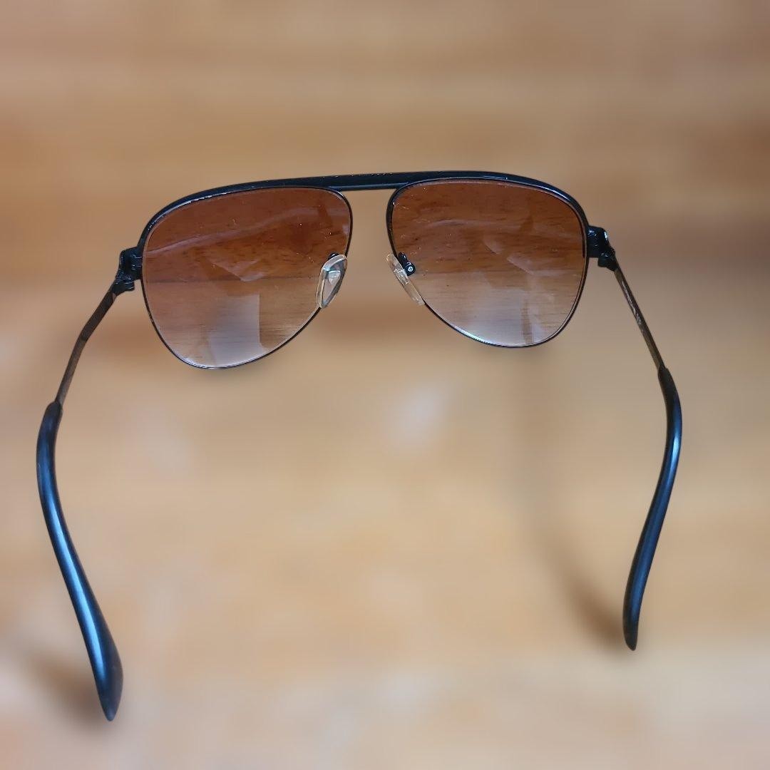 Porsche Design Aviator Sunglasses Gold Frame Brown Gradient Lens Metal Vintage
