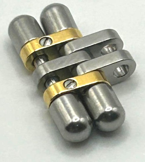 Cartier Panthere 2-Row Combi MM Link 15mm K18YG Gold Steel with Screw Authentic