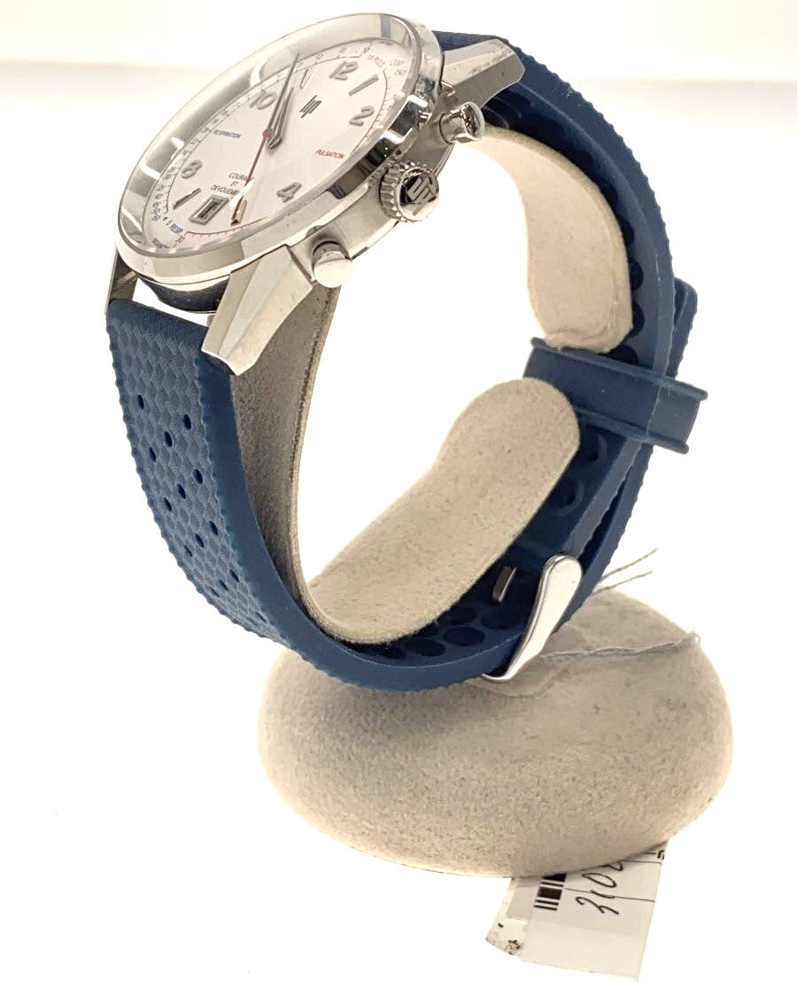 LIP Courage ET Devouement 2020 Pompiers Chronograph White Blue Rubber Japan