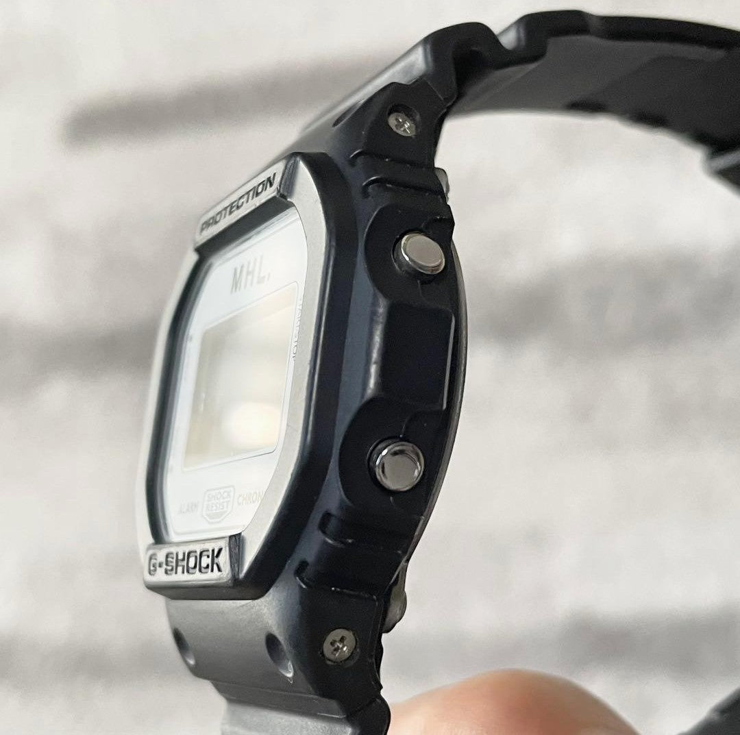 CASIO G-SHOCK x MHL. Margaret Howell DW-5600VT Black White Limited Collab Watch