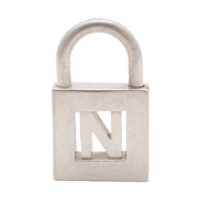 Tiffany & Co Sterling Silver 925 Padlock Cadena Necklace Top Charm Alphabet N