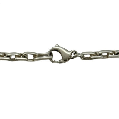 Authentic Tiffany & Co Sterling Silver 925 Square Chain Link Bracelet L 17.5cm