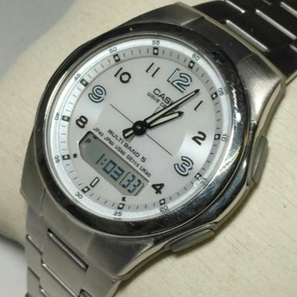 CASIO Waveceptor WVA-M480D-7AJF Tough Solar Multi Band 5 Mens Watch White Dial