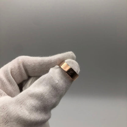 LOUIS VUITTON M00217 Nanogram Ring Pink Gold Metal Monogram Size S US 5 Auth