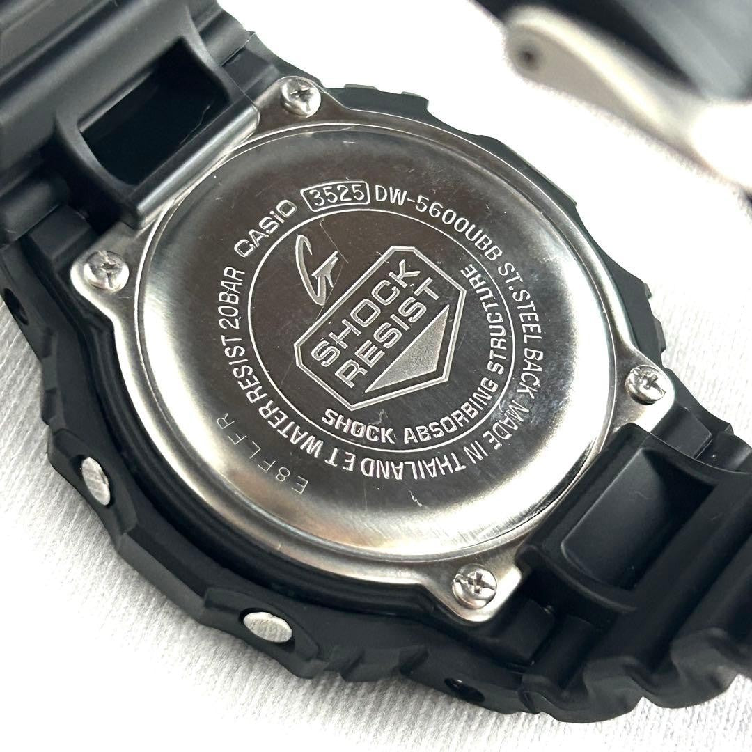 CASIO G-SHOCK DW-5600UBB All Black Mens Digital Watch New Battery Resin 43mm