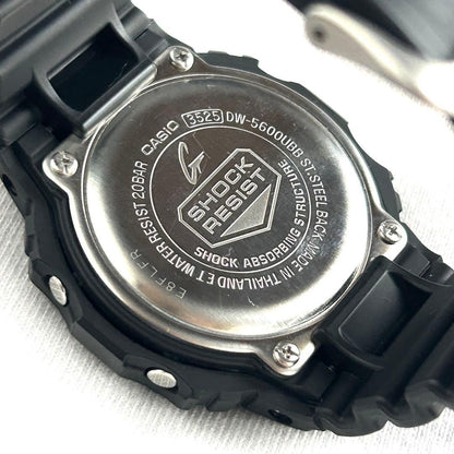 CASIO G-SHOCK DW-5600UBB All Black Mens Digital Watch New Battery Resin 43mm