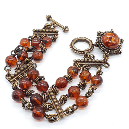 Stephen Dweck Amber Bracelet Bronze L 8.5" Used Japan