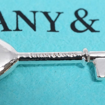 Tiffany & Co Sterling Silver 925 Pink Enamel Heart Key Pendant Top Charm