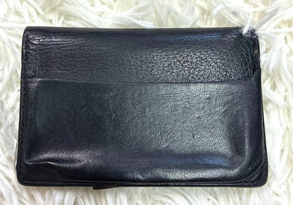 Cartier Must de Cartier Card Case Wallet Black Bordeaux Leather 2.8x4.3in Used