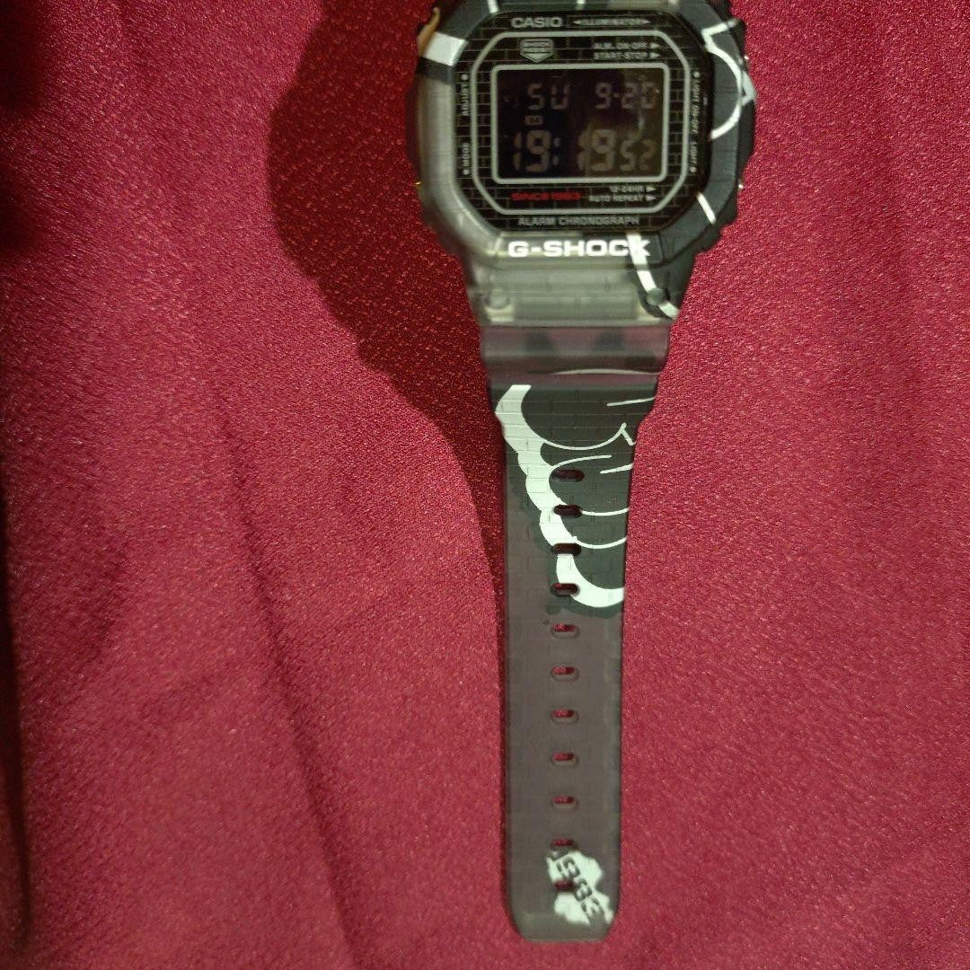 CASIO G-SHOCK DW-5000SS Digital Watch Brick Pattern Clear Black Resin Tin Case