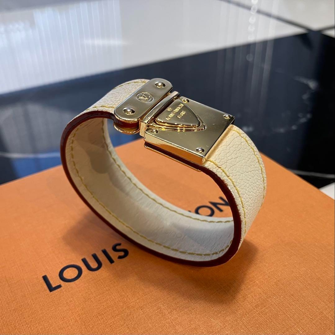 Auth Louis Vuitton Suhaliline M91886 Bracelet Brassle Koara White Used Size S