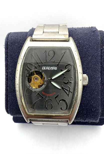 Vintage Deadman Skeleton Japan Made Men Quartz Watch Used