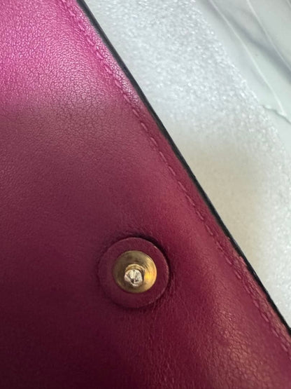 Christian Dior Diorissimo Bifold Long Wallet Black Leather Gold Hardware Rare