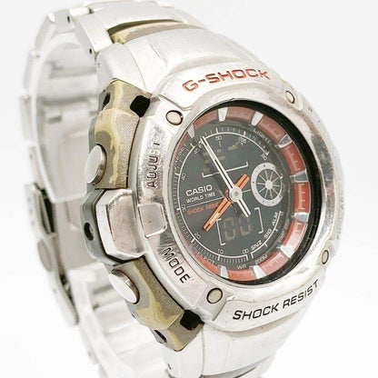 CASIO G-SHOCK G-520D-3AVDR Y2K World Time Mens Watch Silver Stainless Steel