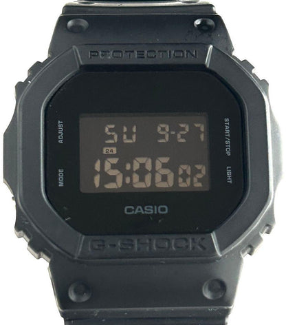 CASIO G-SHOCK DW-5600UBB All Black Mens Digital Watch New Battery Resin 43mm