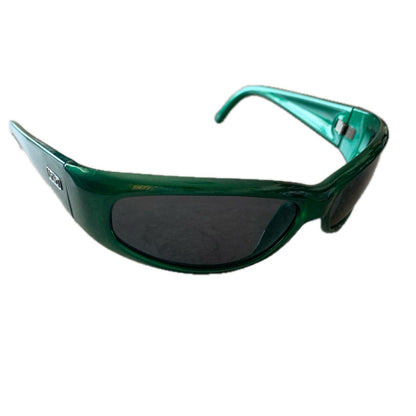 Arnette Catfish Sunglasses Green Frame Vintage 90s Y2K Old Logo Used Authentic